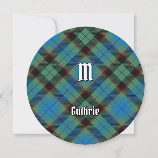 Invitation Clan Guthrie Tartan (Devant)