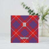 Invitation Clan Hamilton Red Tartan (Debout devant)