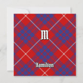 Invitation Clan Hamilton Red Tartan (Devant)