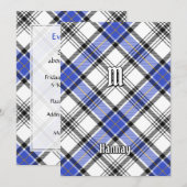 Invitation Clan Hannay Tartan (Devant / Derrière)