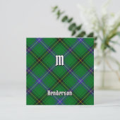 Invitation Clan Henderson Tartan (Debout devant)