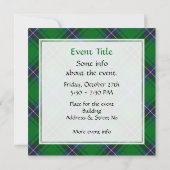 Invitation Clan Henderson Tartan (Dos)