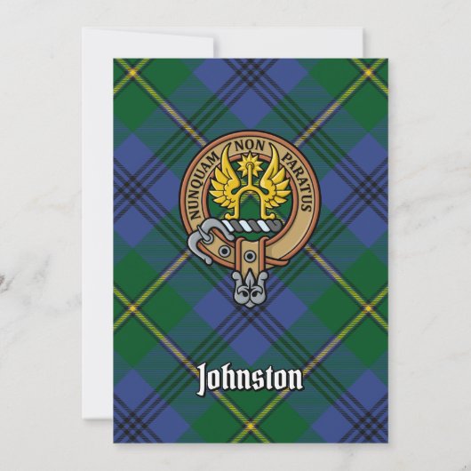 Invitation Clan Johnston Crest (Dos)