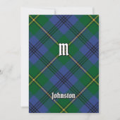 Invitation Clan Johnston Tartan (Devant)