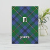 Invitation Clan Johnston Tartan (Debout devant)