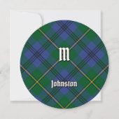 Invitation Clan Johnston Tartan (Devant)