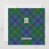 Invitation Clan Johnston Tartan (Devant)