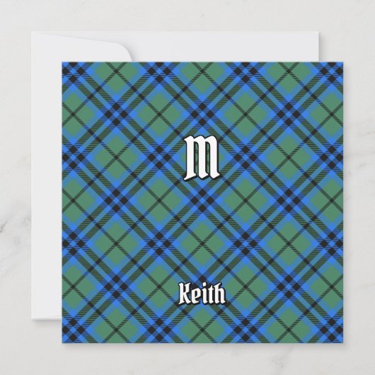 Invitation Clan Keith Tartan (Devant)