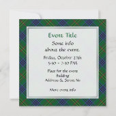 Invitation Clan Kennedy Tartan (Dos)