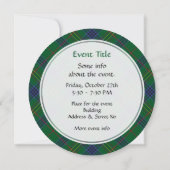 Invitation Clan Kennedy Tartan (Dos)