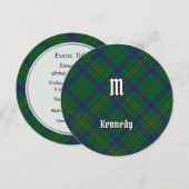 Invitation Clan Kennedy Tartan (Devant / Derrière)