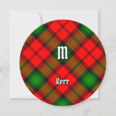 Invitation Clan Kerr Tartan (Devant)