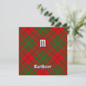 Invitation Clan MacAlister de Glenbarr Tartan (Debout devant)