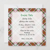 Invitation Clan MacAlister robe Tartan (Dos)