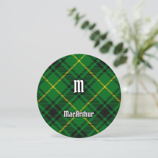 Invitation Clan MacArthur Tartan (Debout devant)