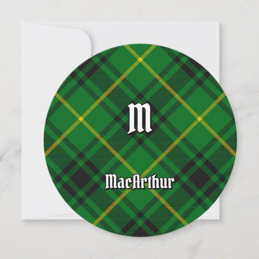 Invitation Clan MacArthur Tartan (Devant)