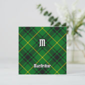 Invitation Clan MacArthur Tartan (Debout devant)