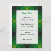 Invitation Clan MacArthur Tartan (Dos)