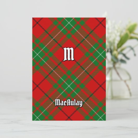 Invitation Clan MacAulay Tartan (Debout devant)
