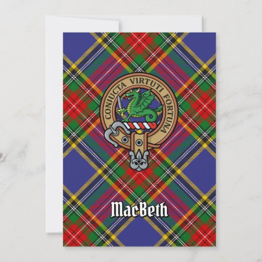 Invitation Clan MacBeth Crest (Dos)