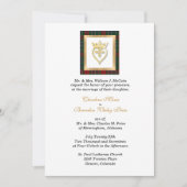 Invitation Clan MacClain Luckenbooth Tartan Mariage  (Devant)