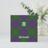Invitation Clan MacDonald Tartan (Debout devant)