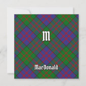 Invitation Clan MacDonald Tartan (Devant)