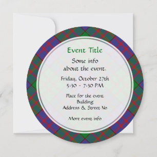 Invitation Clan MacDonald Tartan