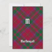 Invitation Clan MacDougall Tartan (Devant)