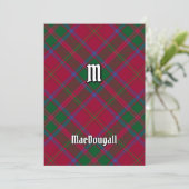 Invitation Clan MacDougall Tartan (Debout devant)