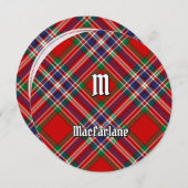 Invitation Clan MacFarlane Red Tartan (Devant / Derrière)