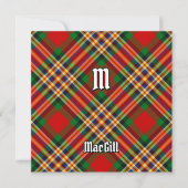 Invitation Clan MacGill Tartan (Devant)