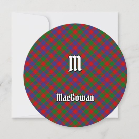 Invitation Clan MacGowan Tartan (Devant)