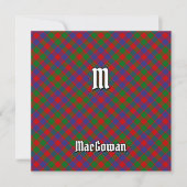 Invitation Clan MacGowan Tartan (Devant)
