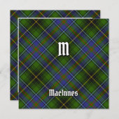 Invitation Clan MacInnes Tartan (Devant / Derrière)