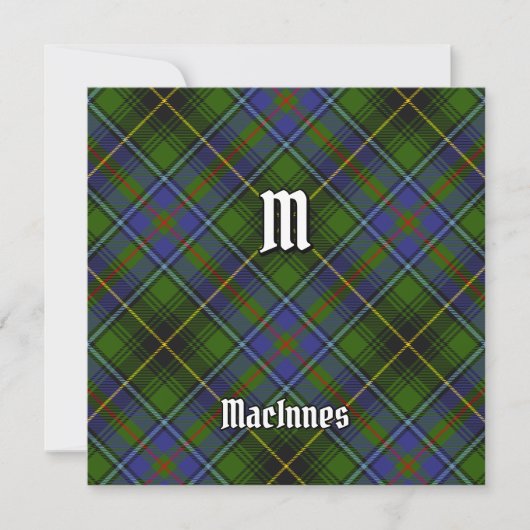 Invitation Clan MacInnes Tartan (Devant)