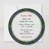 Invitation Clan MacInnes Tartan (Dos)