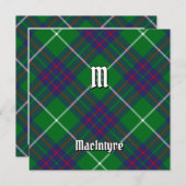 Invitation Clan MacIntyre Tartan (Devant / Derrière)