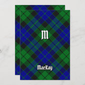 Invitation Clan MacKay (Devant / Derrière)