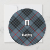 Invitation Clan MacKay Blue Tartan (Devant)
