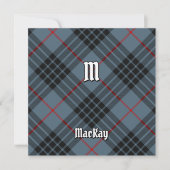 Invitation Clan MacKay Blue Tartan (Devant)