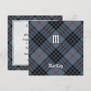 Invitation Clan MacKay Blue Tartan