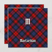 Invitation Clan MacLachlan Tartan (Devant / Derrière)