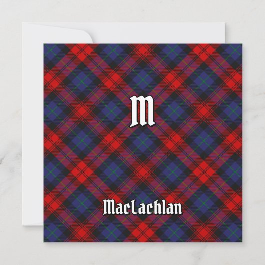 Invitation Clan MacLachlan Tartan (Devant)