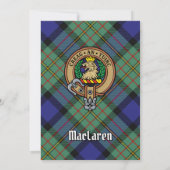 Invitation Clan MacLaren Crest (Dos)