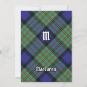 Invitation Clan MacLaren Tartan (Devant)