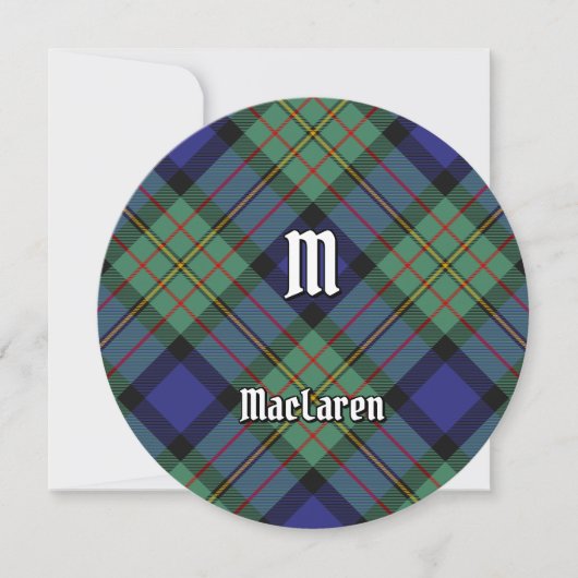 Invitation Clan MacLaren Tartan (Devant)