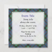 Invitation Clan MacLaren Tartan (Dos)