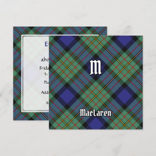 Invitation Clan MacLaren Tartan