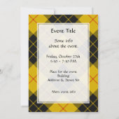 Invitation Clan Macleod de Lewis Tartan (Dos)